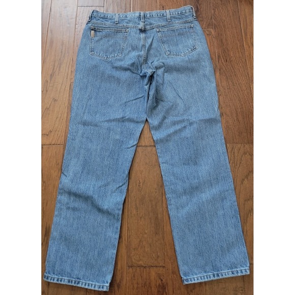 Cinch Men's Blue Silver Label Straight Stonewash Western Denim Jeans Size 38x32 - Picture 5 of 7